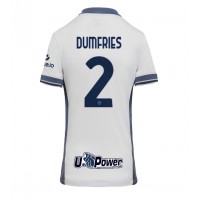 Inter Milan Denzel Dumfries #2 Bortedrakt Dame 2024-25 Kortermet